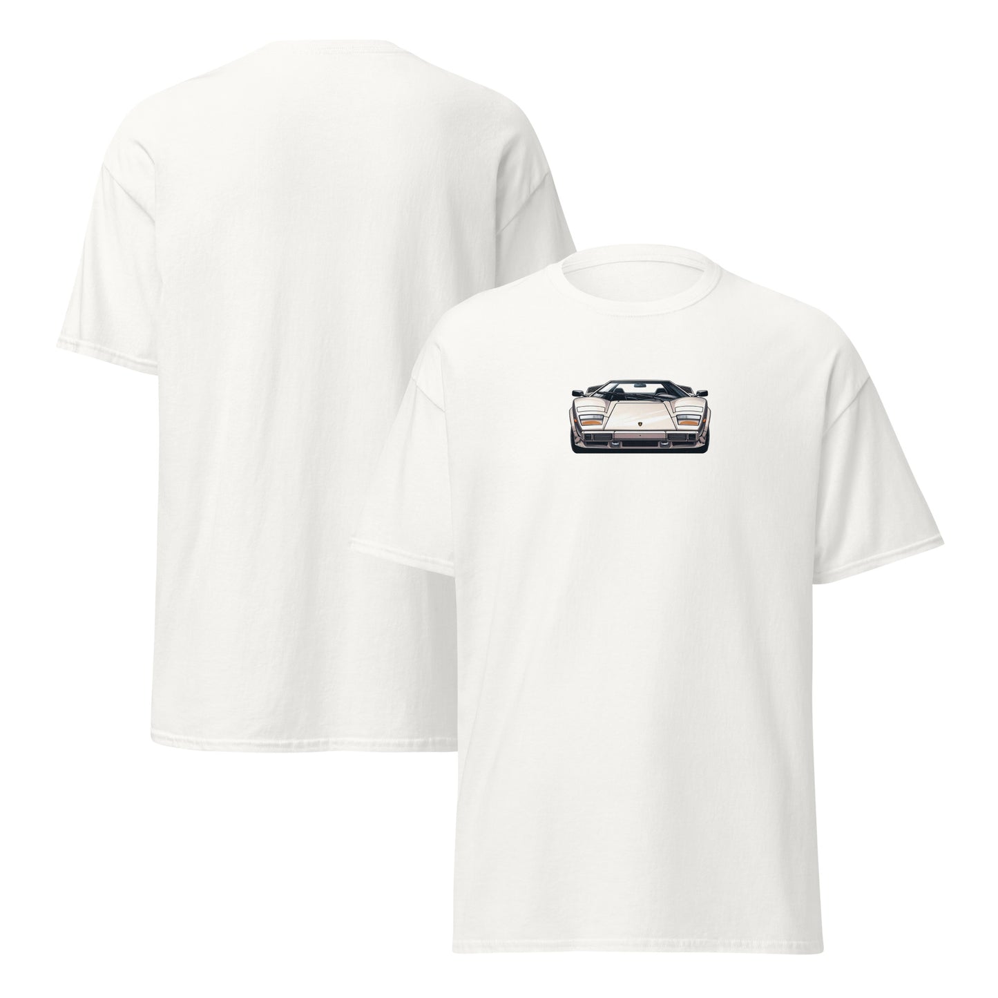 5 - Lamborghini Countach supercar t-shirt - classic car tee, car enthusiast apparel, gifts for him, unisex