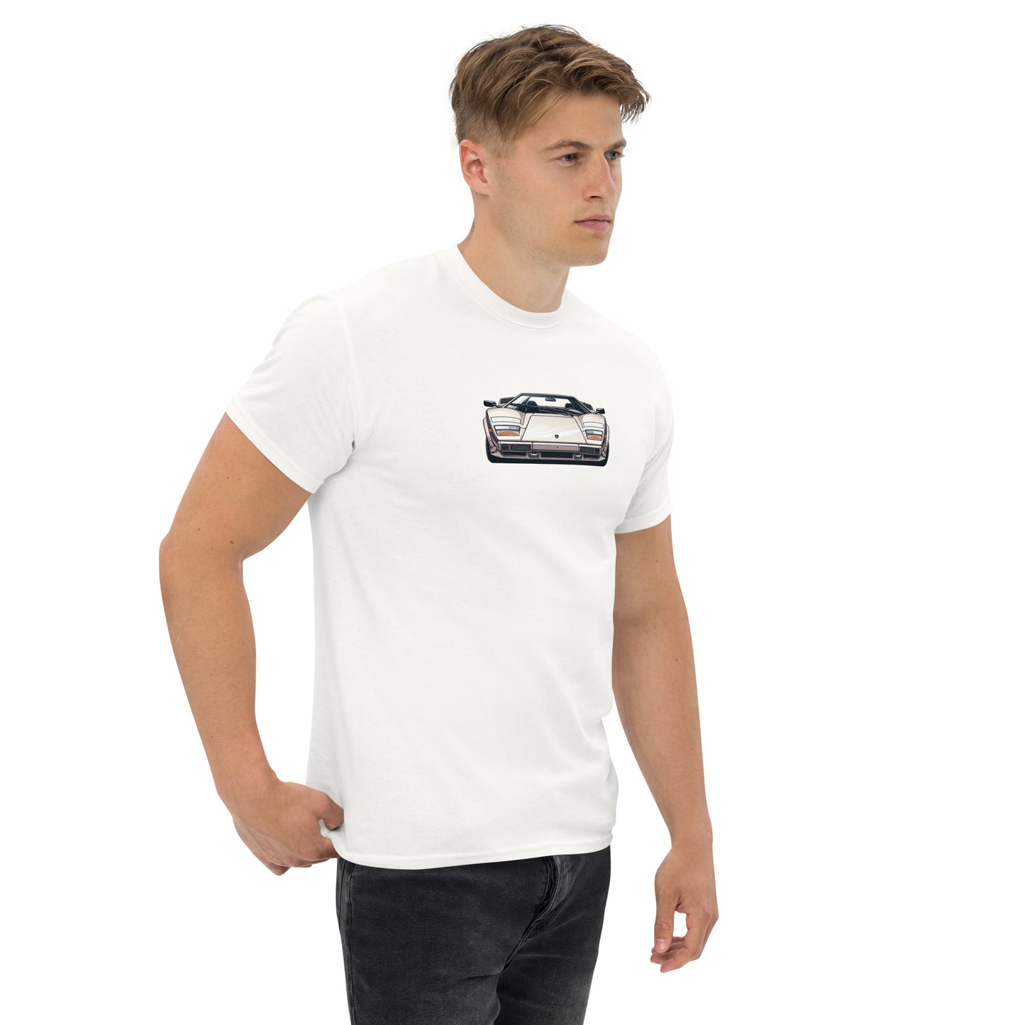5 - Lamborghini Countach supercar t-shirt - classic car tee, car enthusiast apparel, gifts for him, unisex