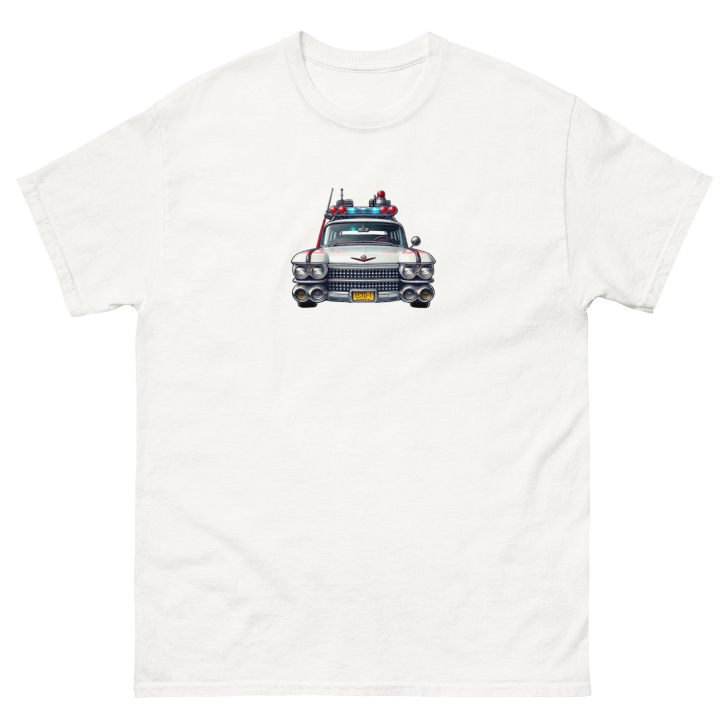 Cadillac Miller-Meteor Ecto-1 t-shirt - classic movie car tee, car enthusiast apparel, gifts for him, unisex