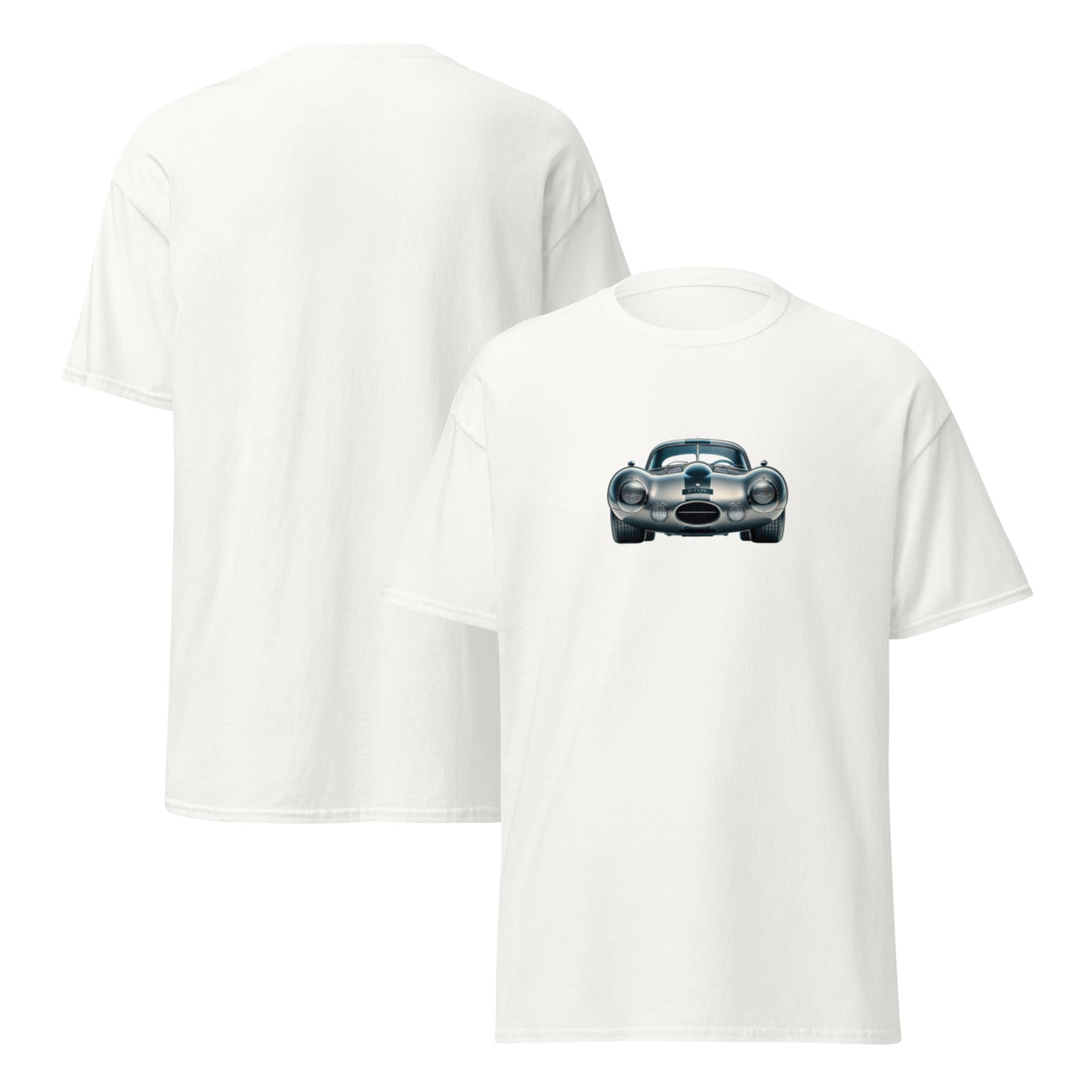 Jaguar D-Type racing car t-shirt - classic car tee, car enthusiast apparel, gifts for him, unisex